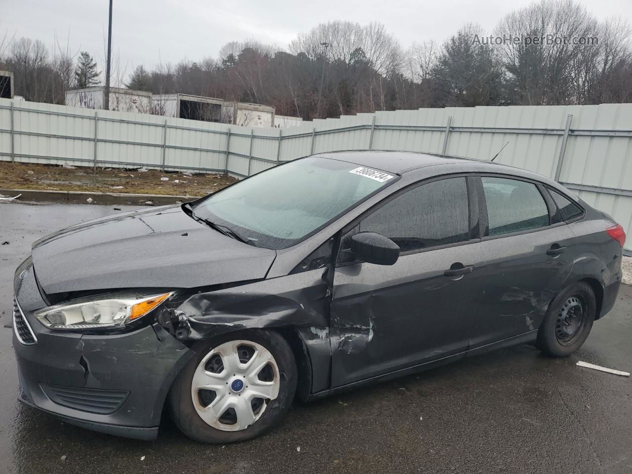 2016 Ford Focus S Gray vin: 1FADP3E2XGL356690