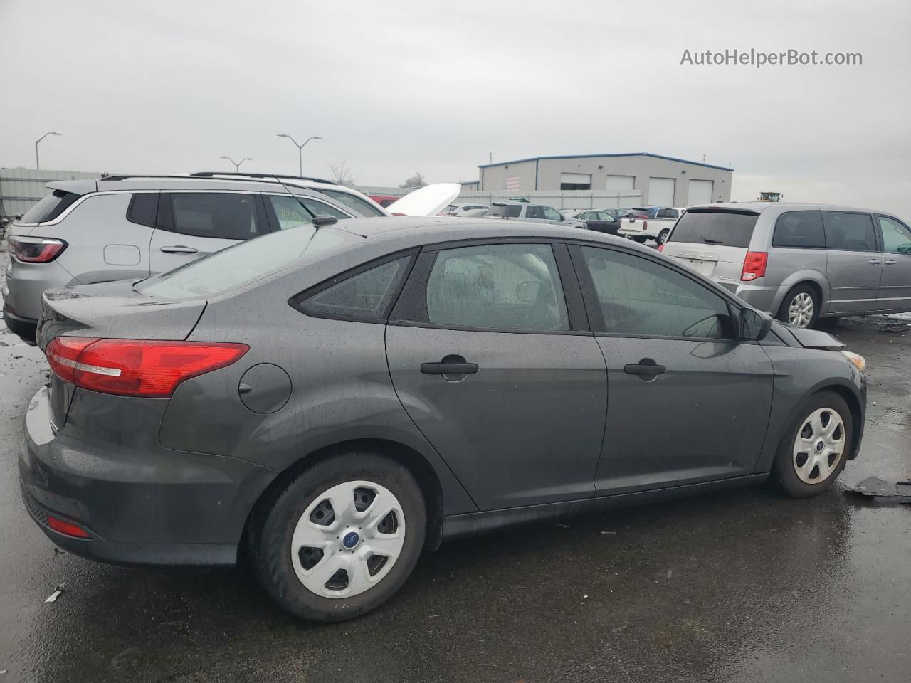 2016 Ford Focus S Gray vin: 1FADP3E2XGL356690