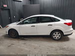 2017 Ford Focus S White vin: 1FADP3E2XHL335260