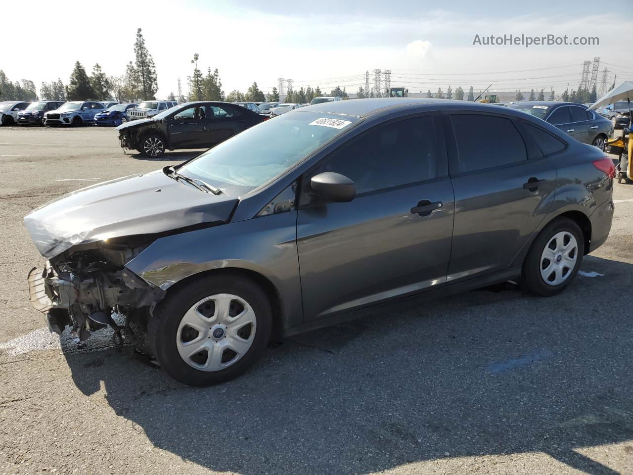 2018 Ford Focus S Серый vin: 1FADP3E2XJL322742