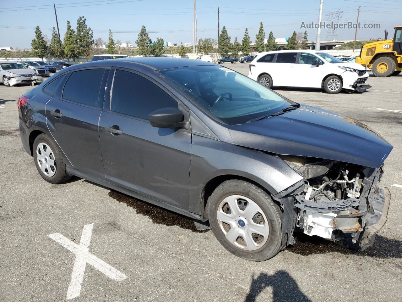 2018 Ford Focus S Серый vin: 1FADP3E2XJL322742