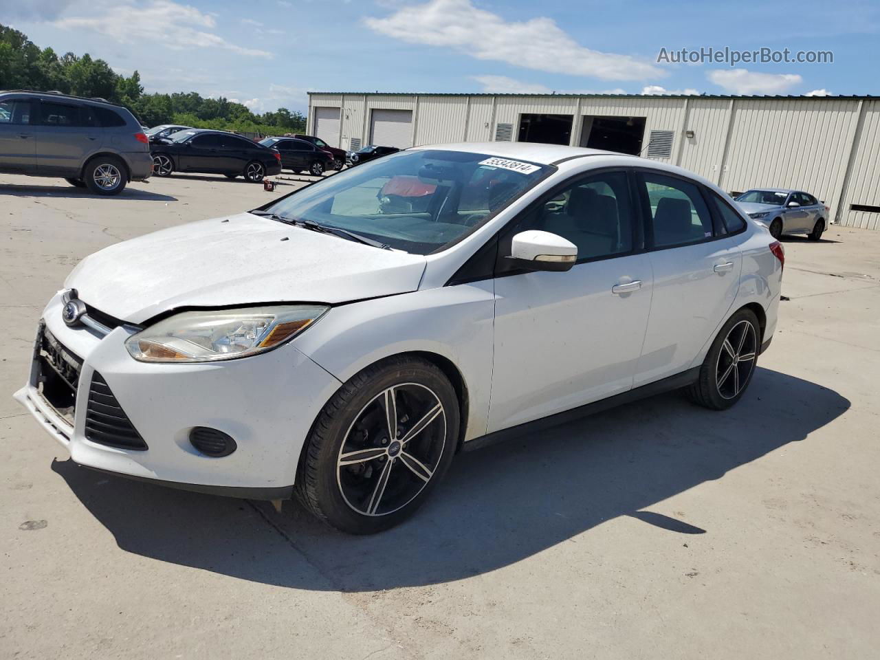 2013 Ford Focus Se White vin: 1FADP3F20DL129373