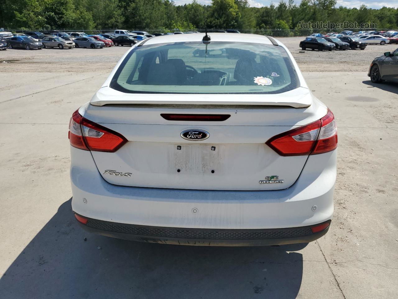 2013 Ford Focus Se White vin: 1FADP3F20DL129373