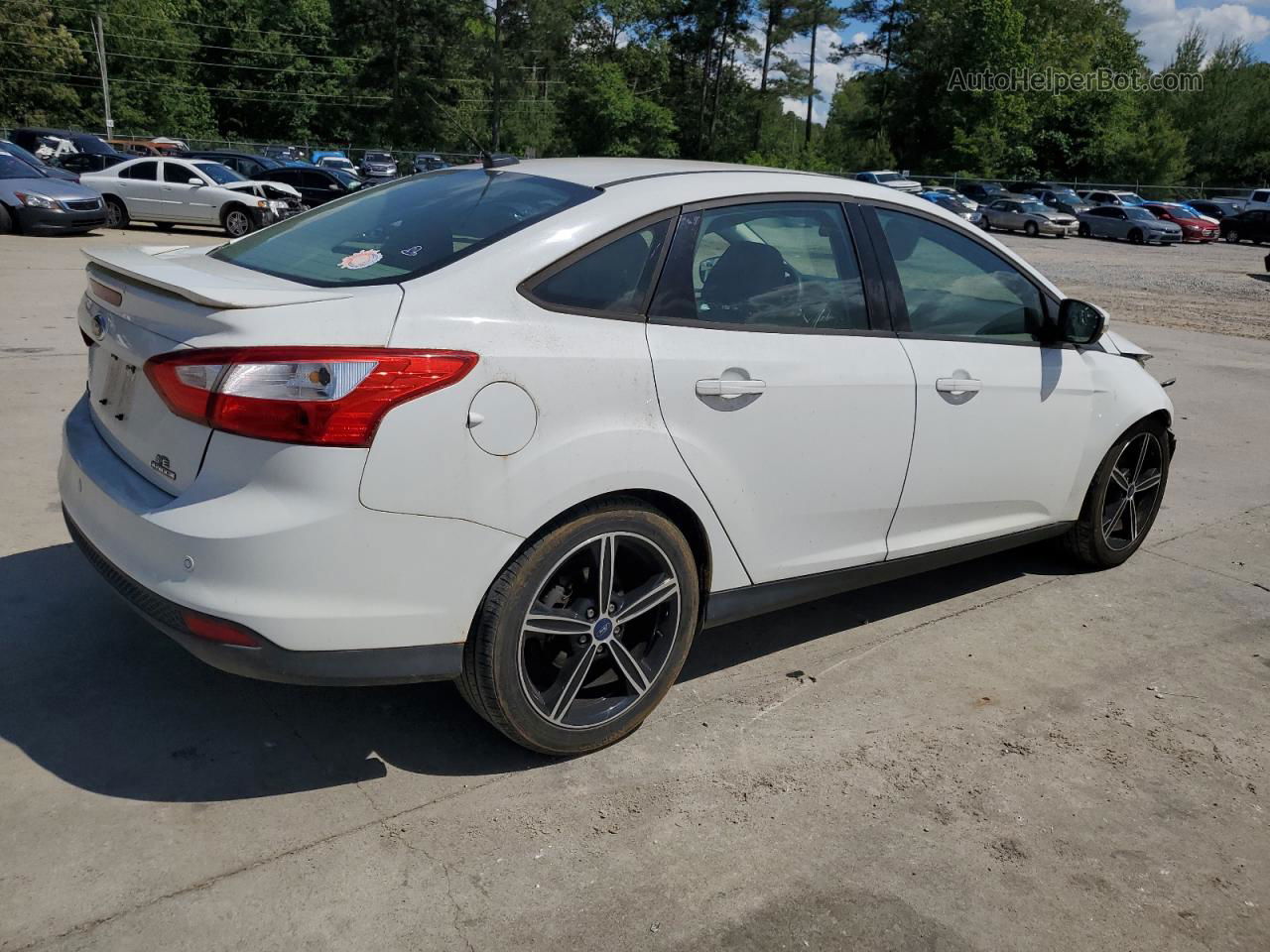 2013 Ford Focus Se White vin: 1FADP3F20DL129373