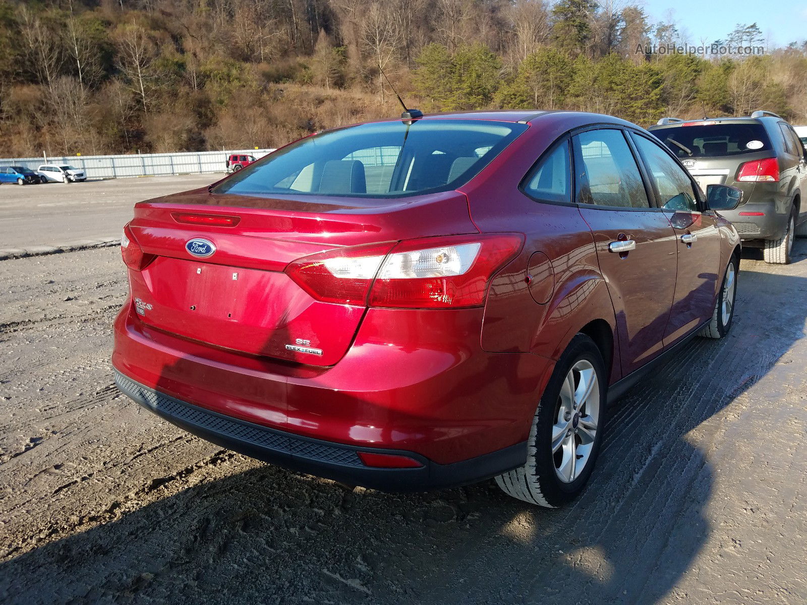 2013 Ford Focus Se Red vin: 1FADP3F20DL156976