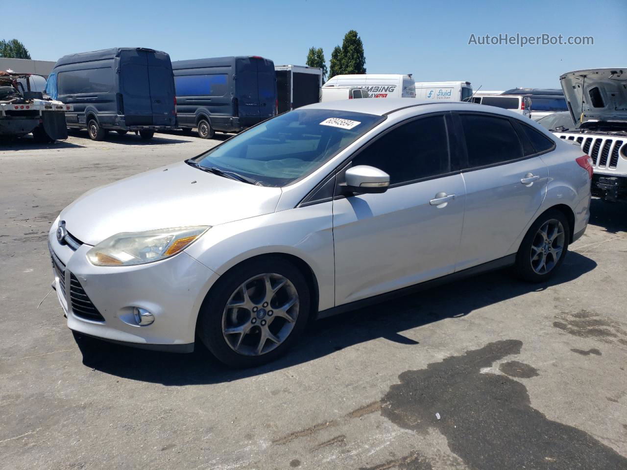 2013 Ford Focus Se Silver vin: 1FADP3F20DL190500