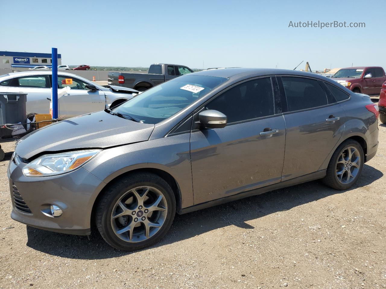 2013 Ford Focus Se Gray vin: 1FADP3F20DL211748