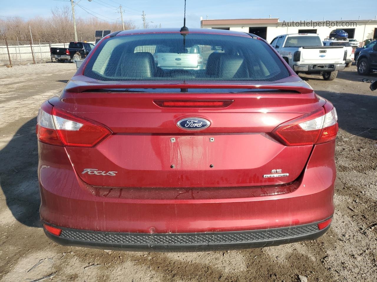 2013 Ford Focus Se Burgundy vin: 1FADP3F20DL233216