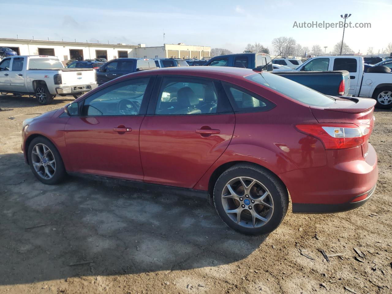 2013 Ford Focus Se Burgundy vin: 1FADP3F20DL233216