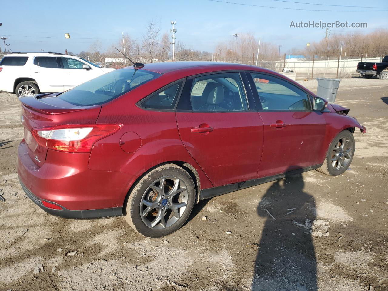 2013 Ford Focus Se Burgundy vin: 1FADP3F20DL233216