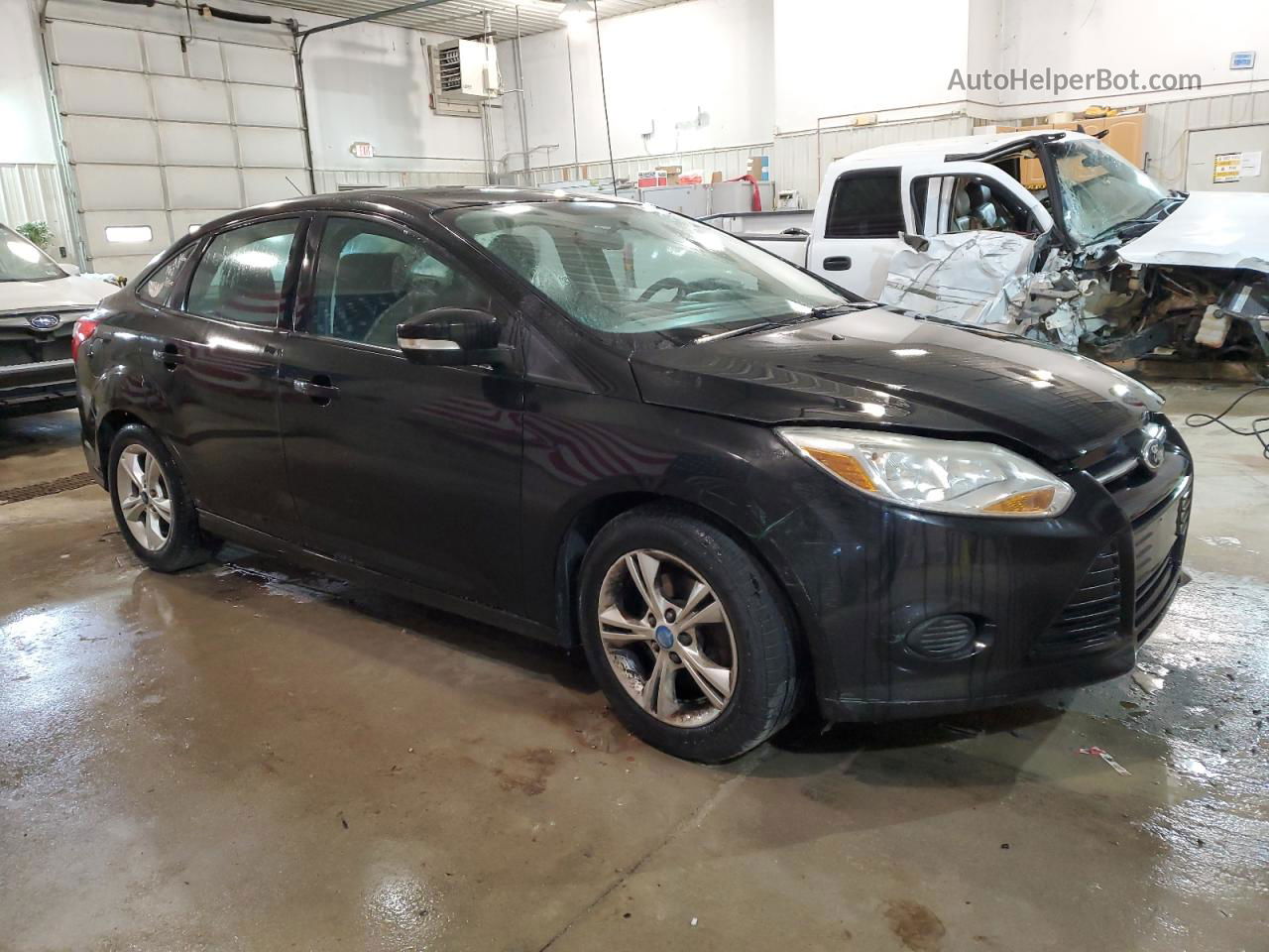 2013 Ford Focus Se Black vin: 1FADP3F20DL234642