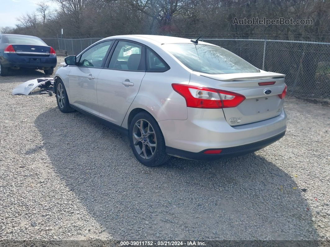 2013 Ford Focus Se Серебряный vin: 1FADP3F20DL236181