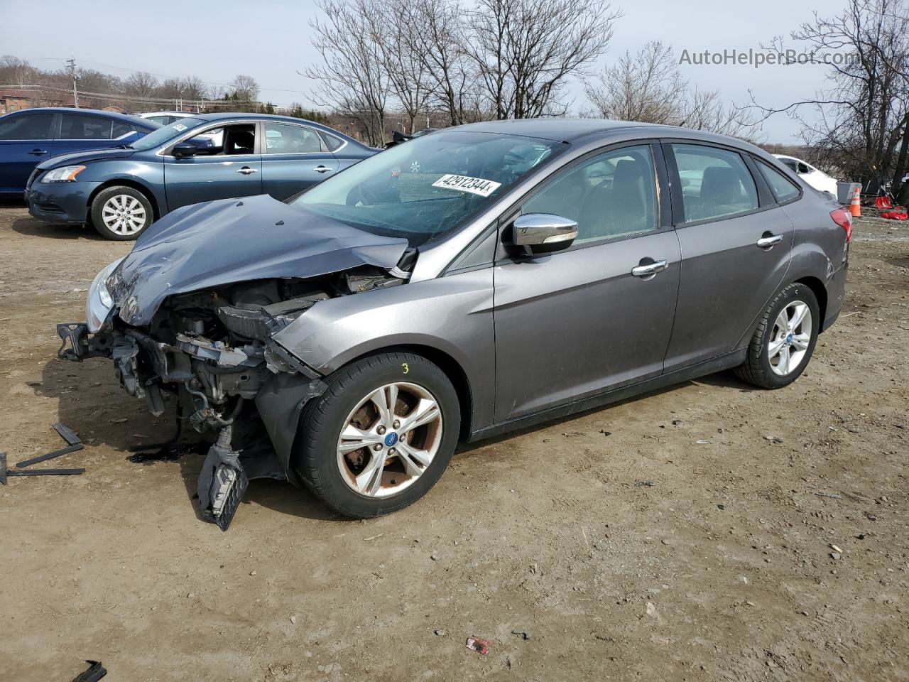 2013 Ford Focus Se Gray vin: 1FADP3F20DL241476