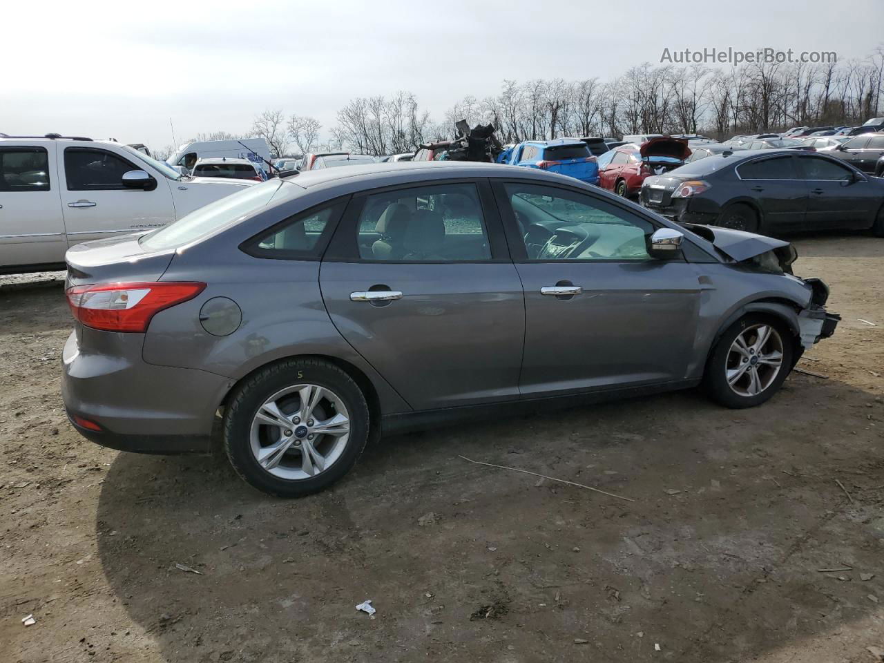 2013 Ford Focus Se Gray vin: 1FADP3F20DL241476