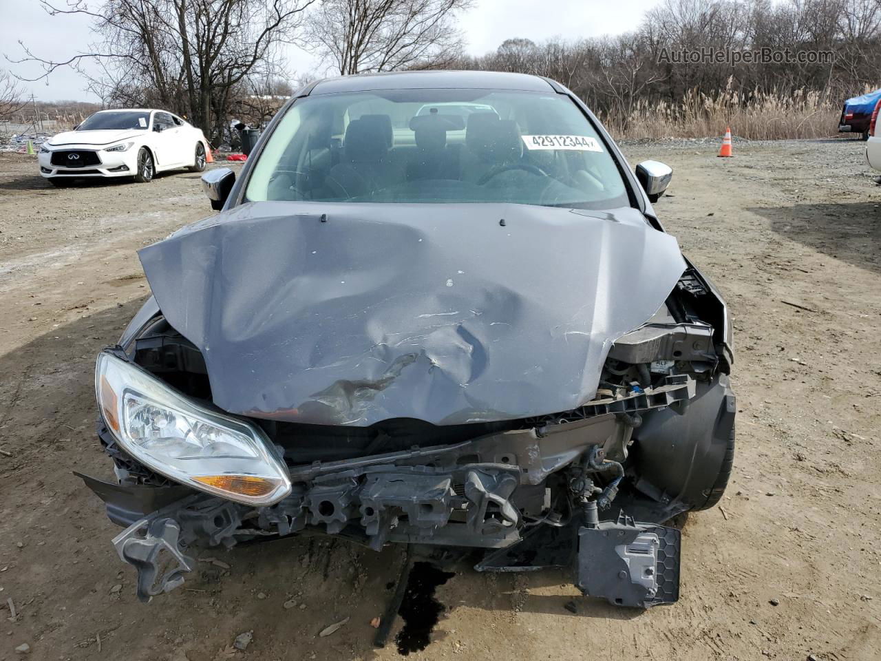 2013 Ford Focus Se Gray vin: 1FADP3F20DL241476