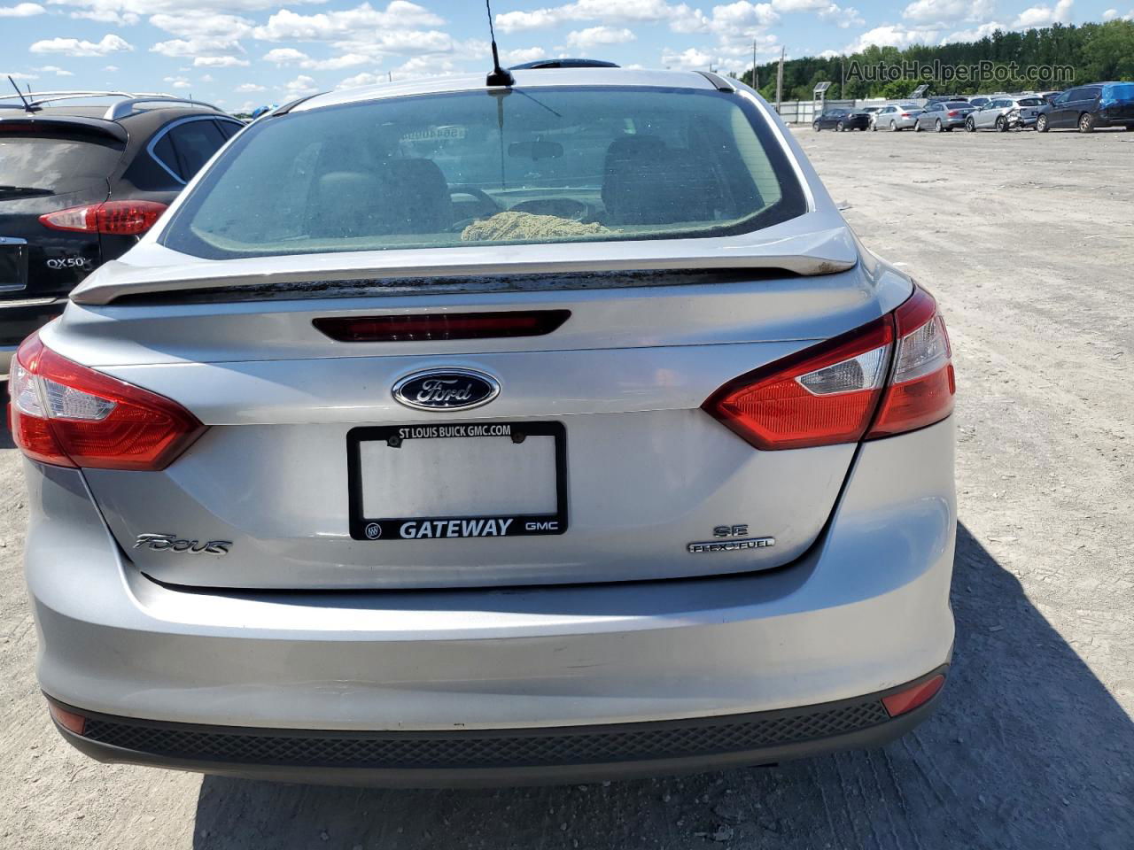 2013 Ford Focus Se Silver vin: 1FADP3F20DL252736