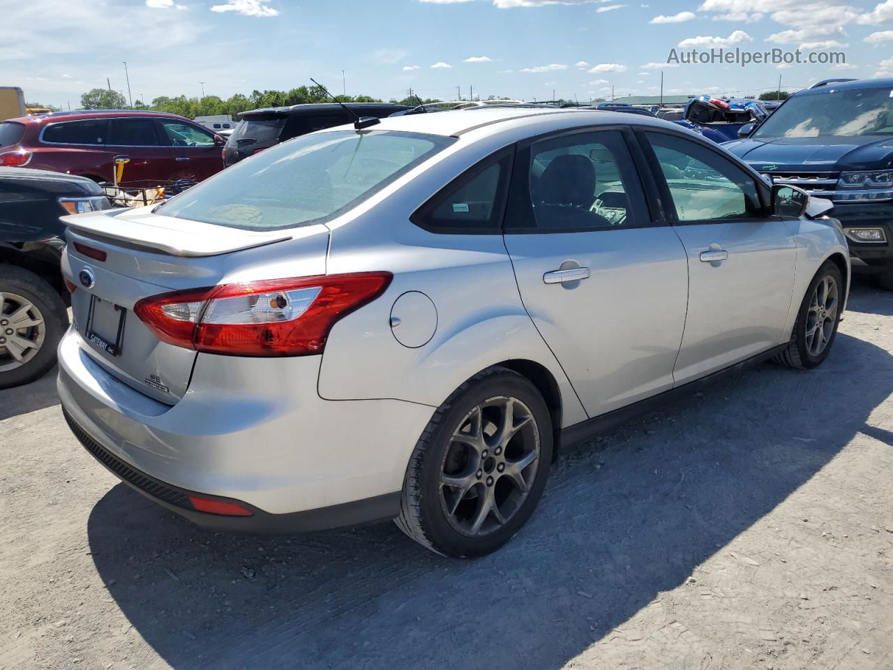 2013 Ford Focus Se Silver vin: 1FADP3F20DL252736