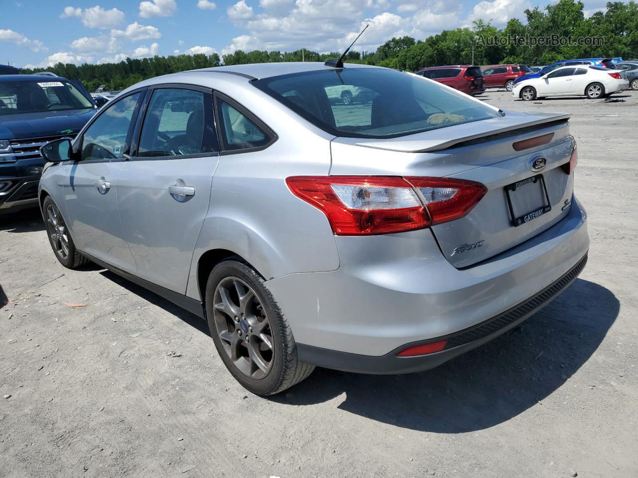 2013 Ford Focus Se Silver vin: 1FADP3F20DL252736