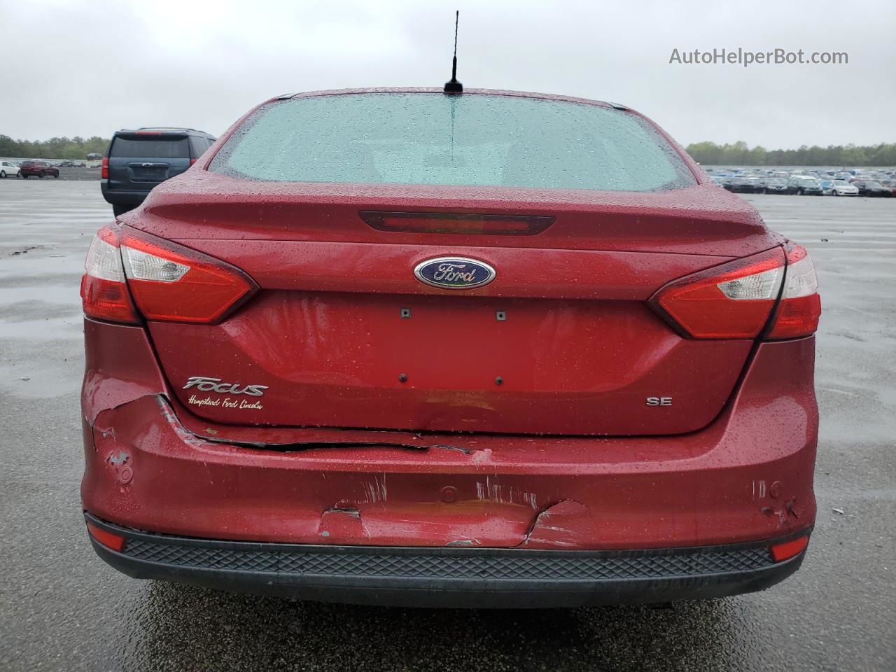 2013 Ford Focus Se Red vin: 1FADP3F20DL274428