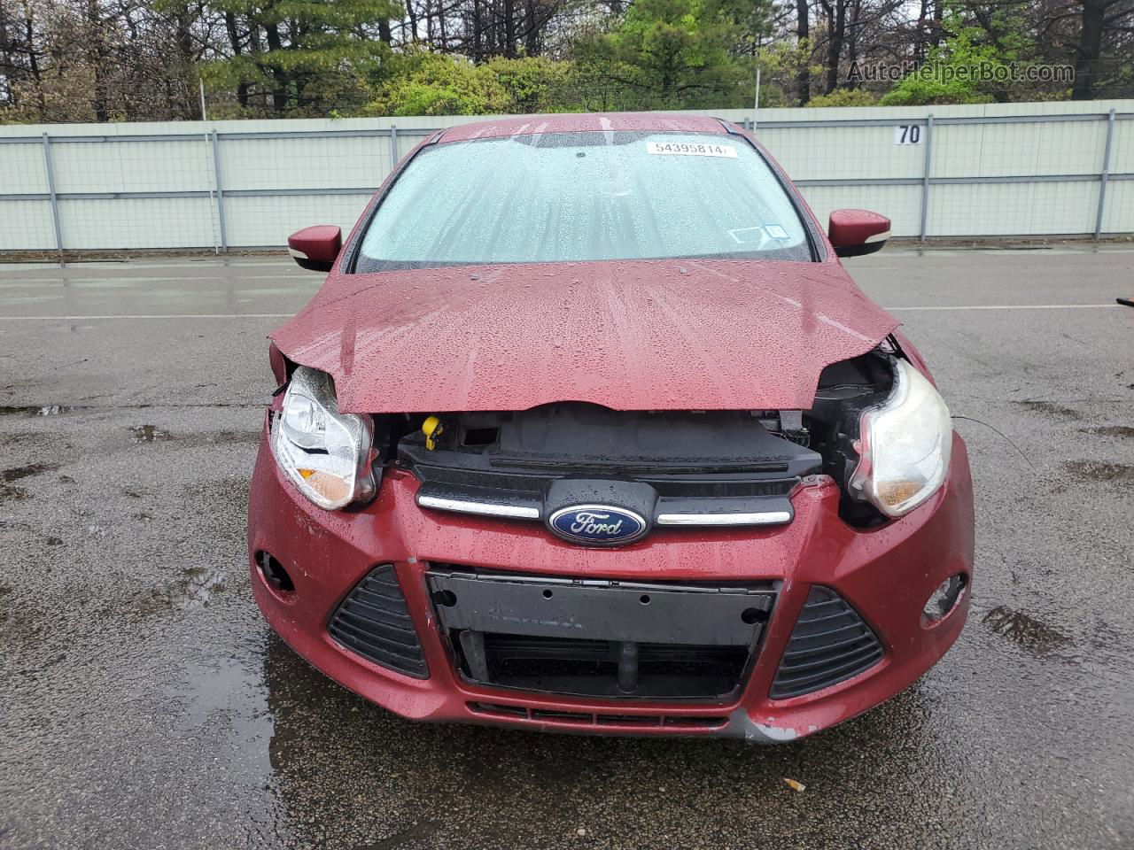 2013 Ford Focus Se Красный vin: 1FADP3F20DL274428