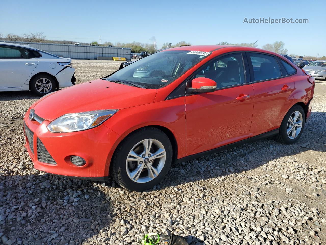 2013 Ford Focus Se Красный vin: 1FADP3F20DL276941