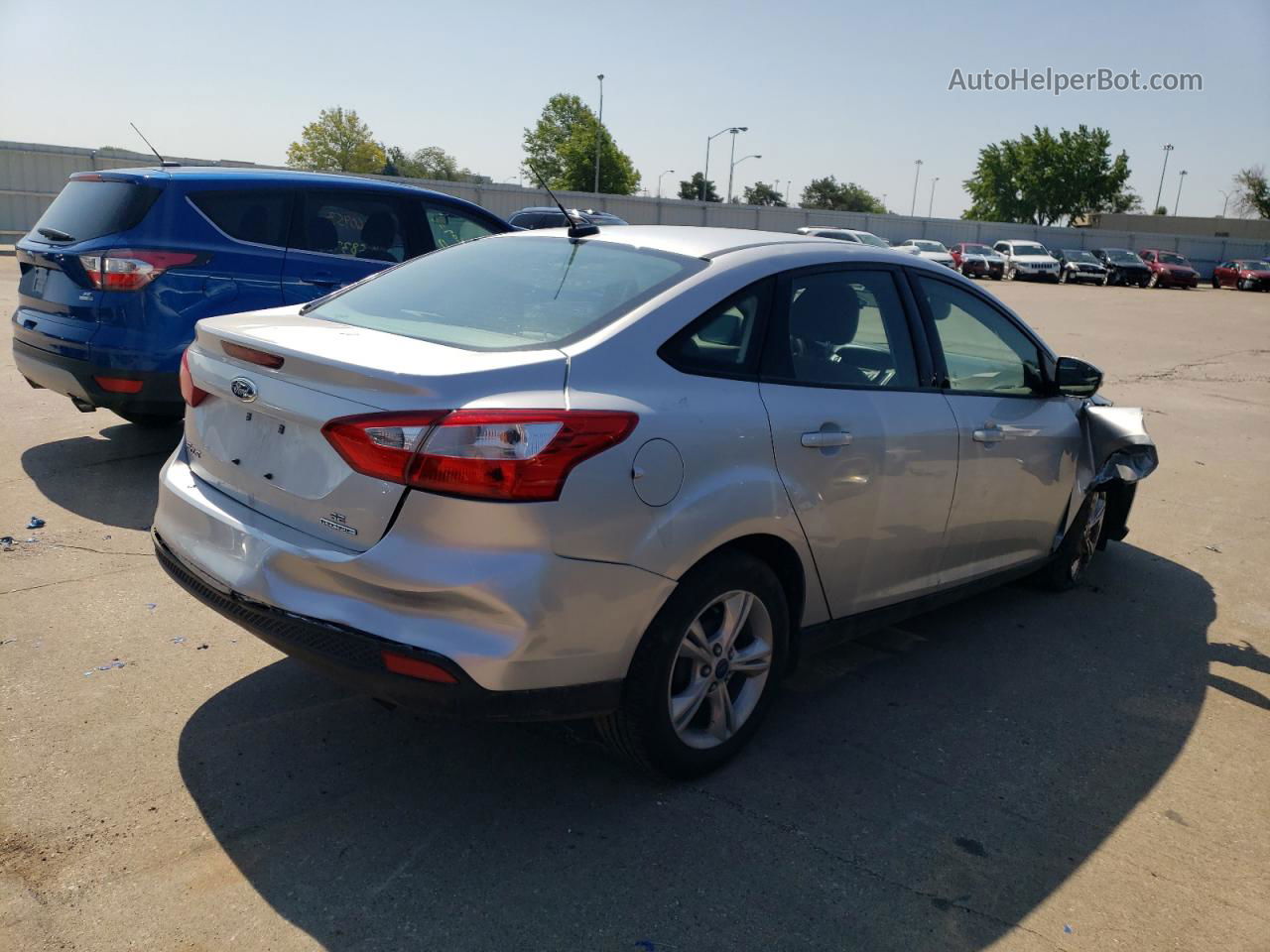 2013 Ford Focus Se Silver vin: 1FADP3F20DL283176