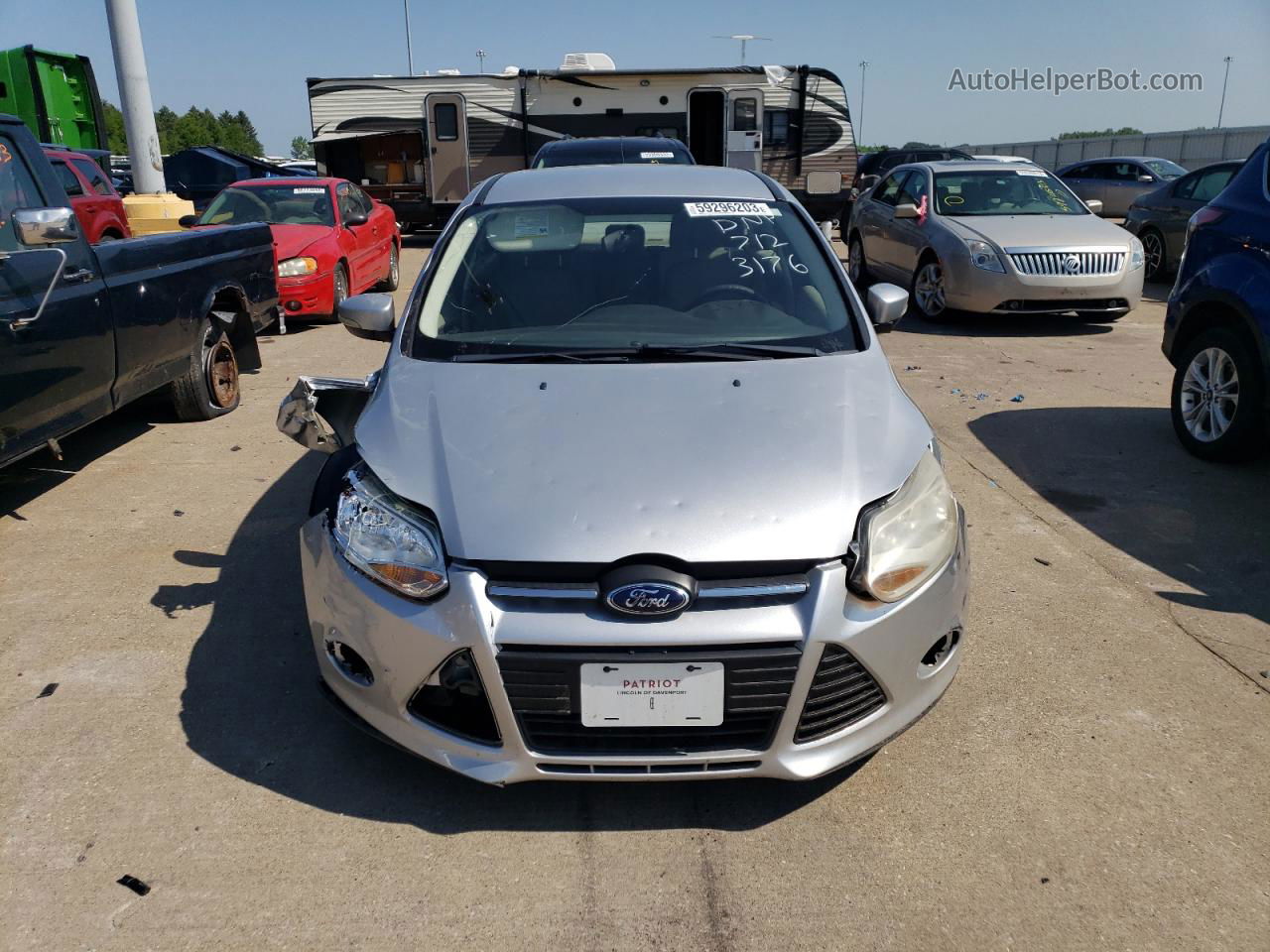 2013 Ford Focus Se Silver vin: 1FADP3F20DL283176