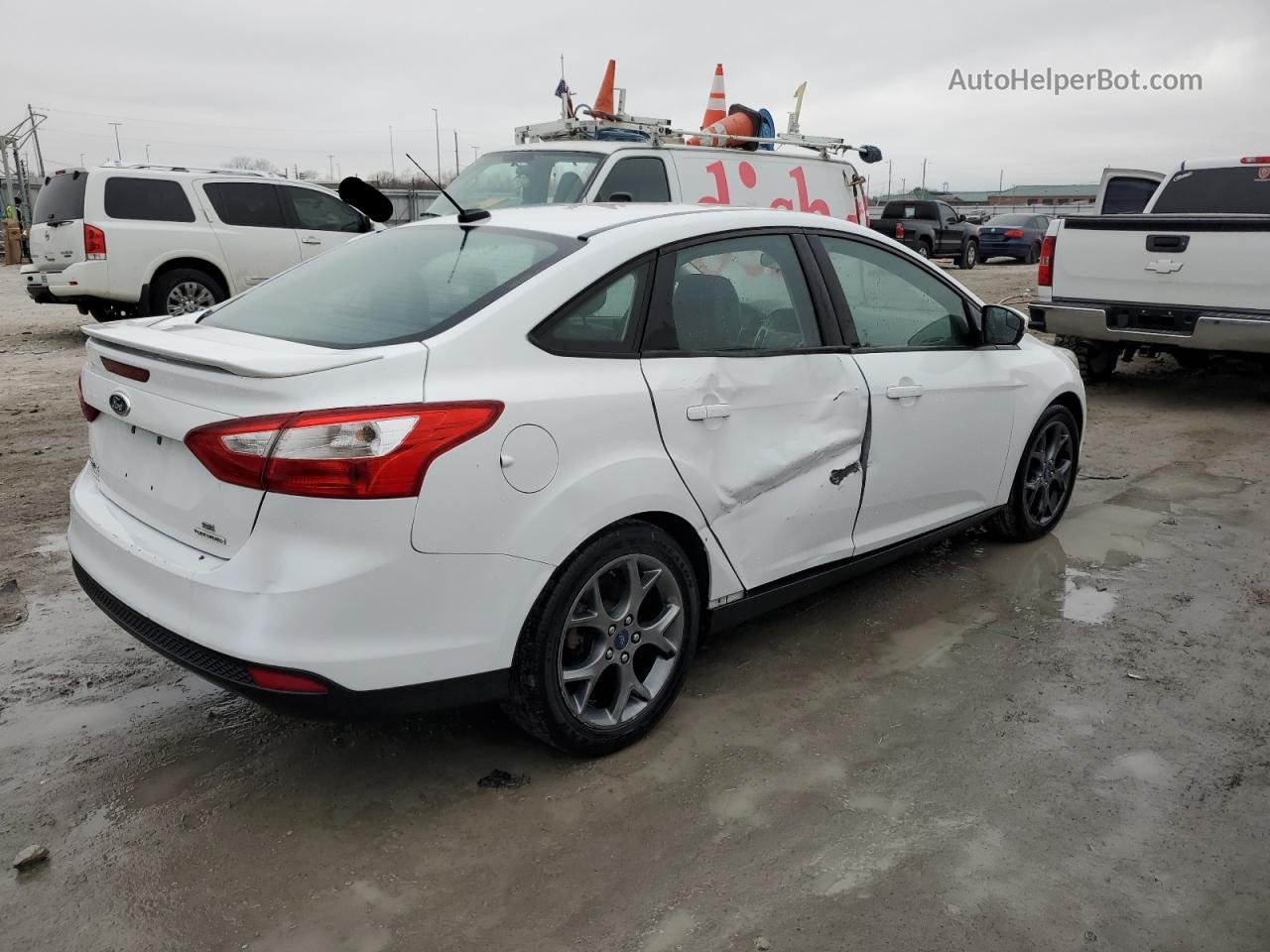 2013 Ford Focus Se Белый vin: 1FADP3F20DL285008