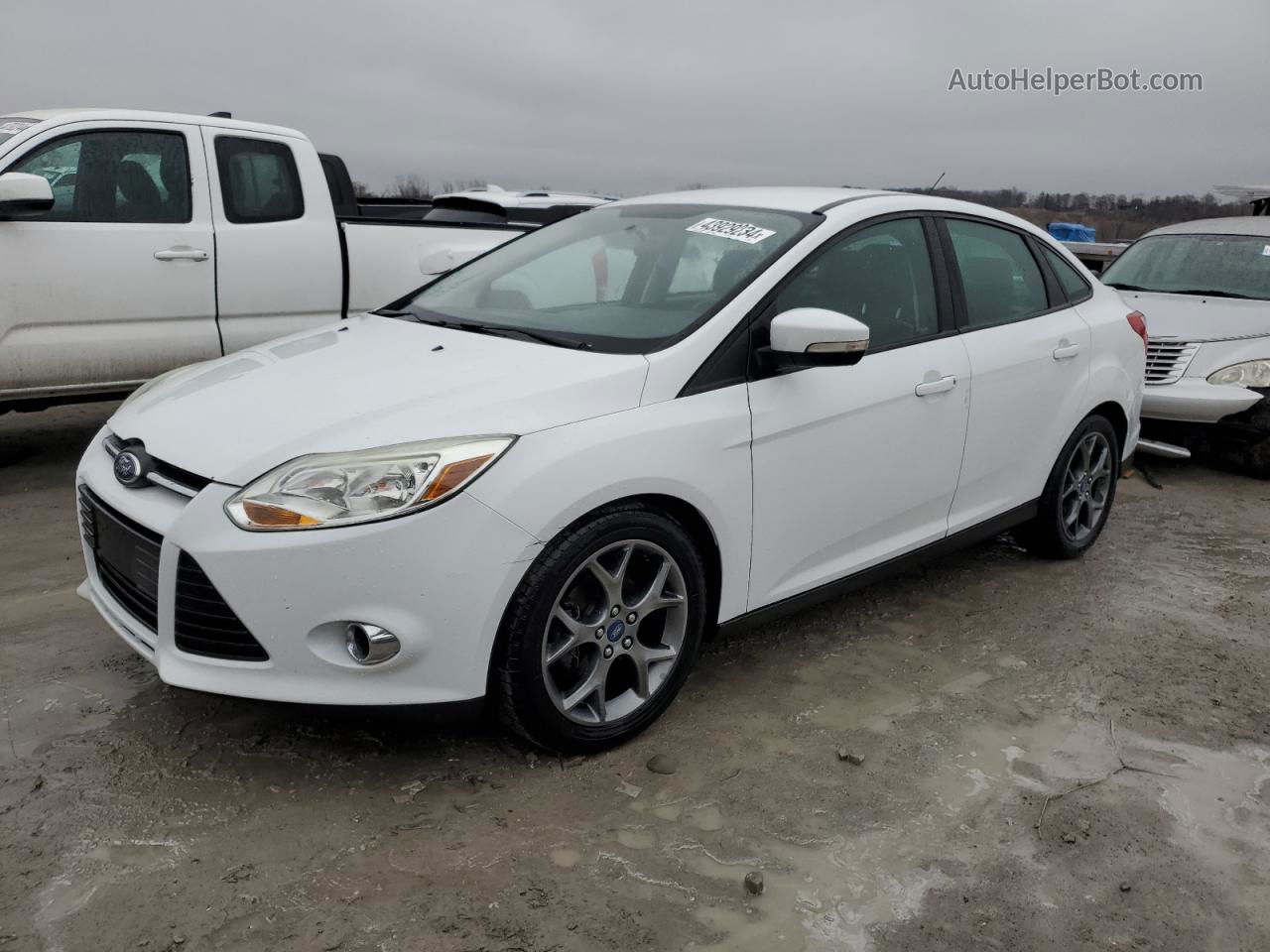 2013 Ford Focus Se White vin: 1FADP3F20DL285008