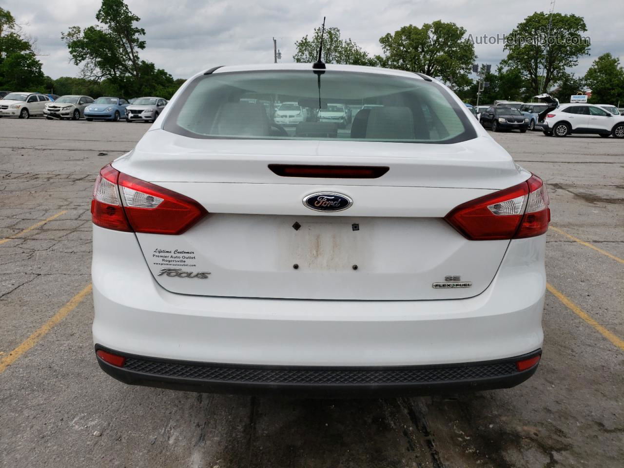 2013 Ford Focus Se White vin: 1FADP3F20DL292475