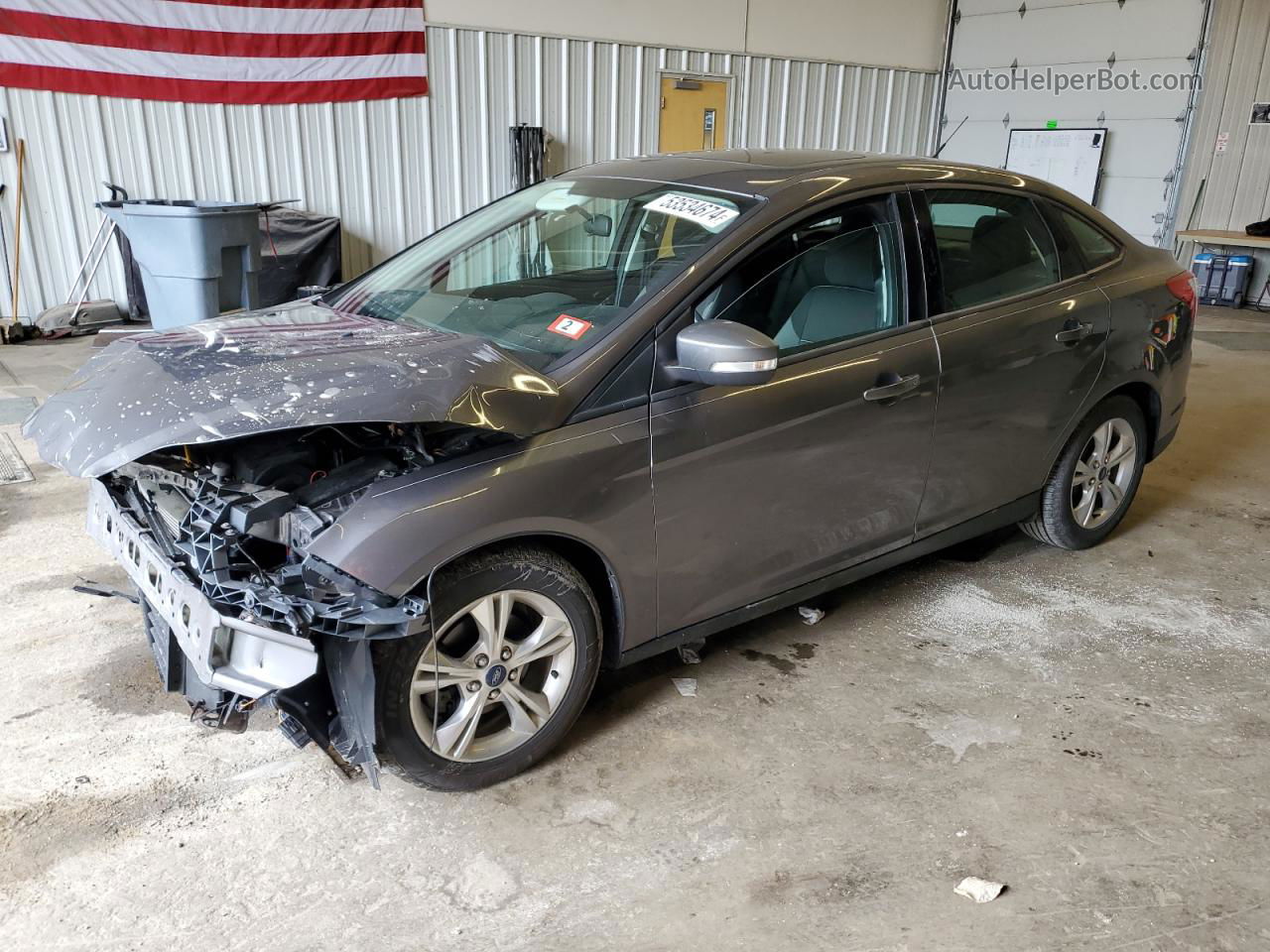 2013 Ford Focus Se Gray vin: 1FADP3F20DL293917