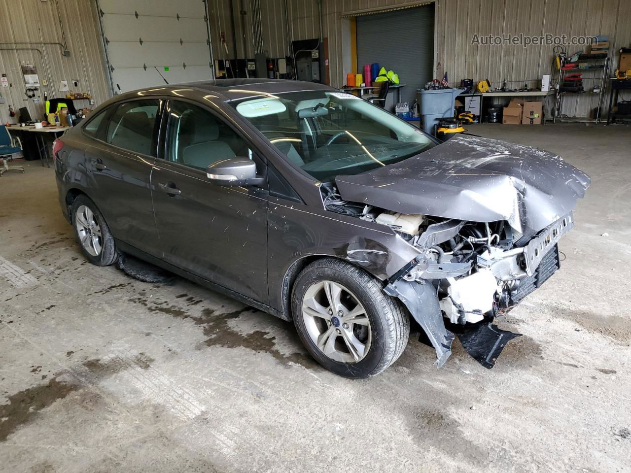 2013 Ford Focus Se Gray vin: 1FADP3F20DL293917