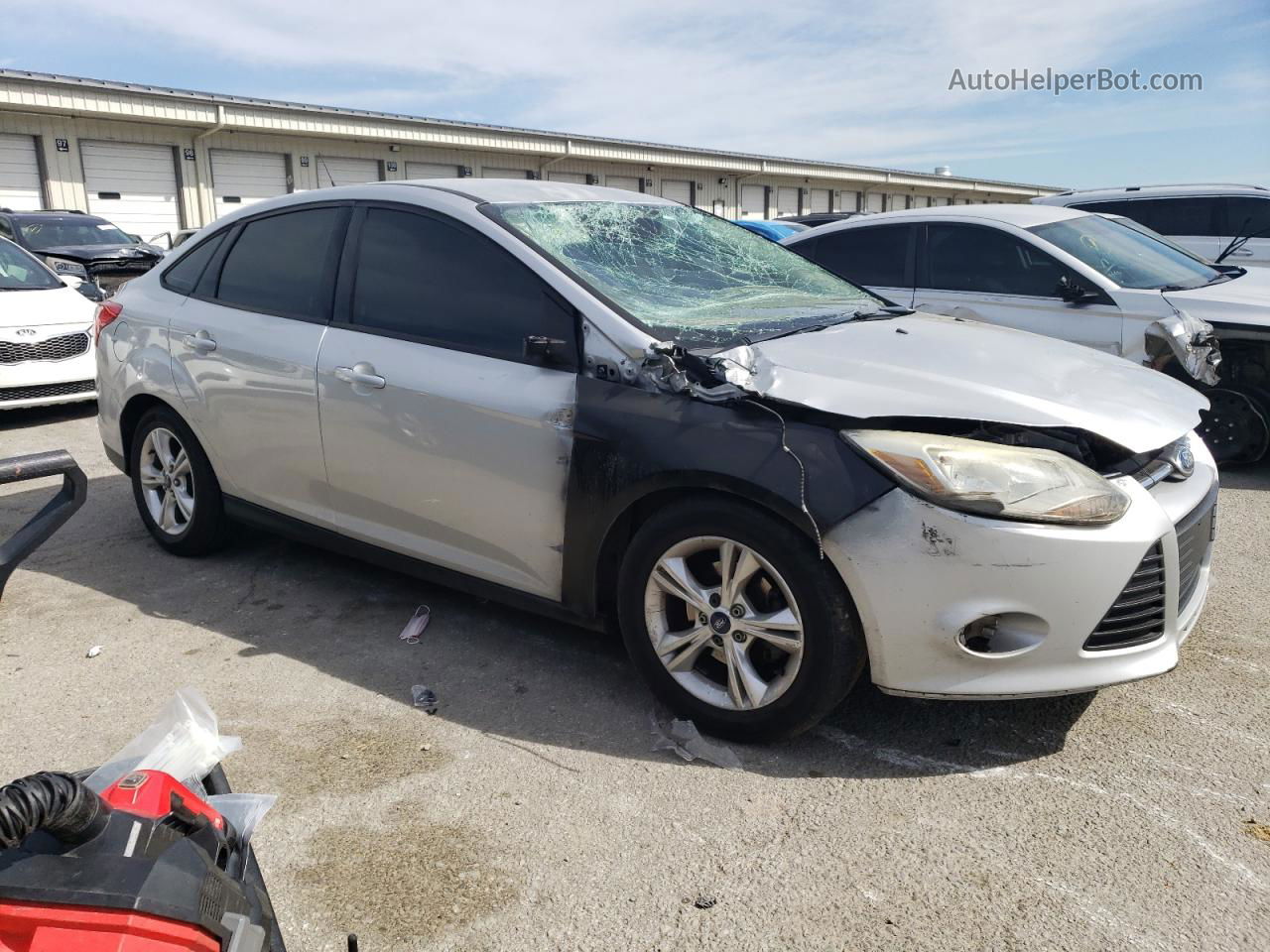 2013 Ford Focus Se Silver vin: 1FADP3F20DL308299