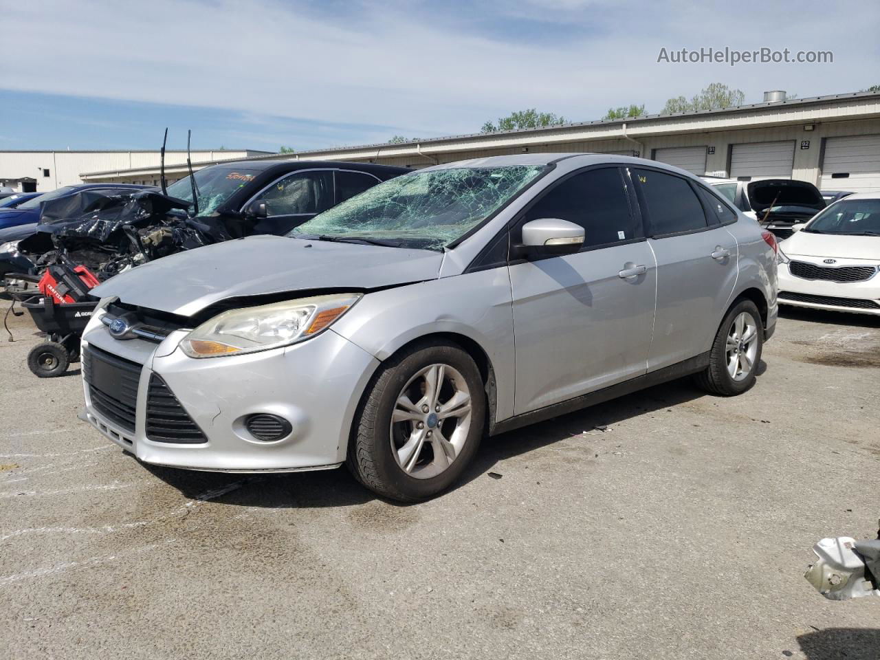 2013 Ford Focus Se Silver vin: 1FADP3F20DL308299