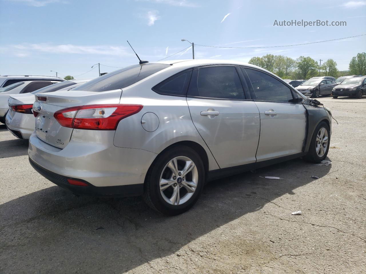 2013 Ford Focus Se Silver vin: 1FADP3F20DL308299