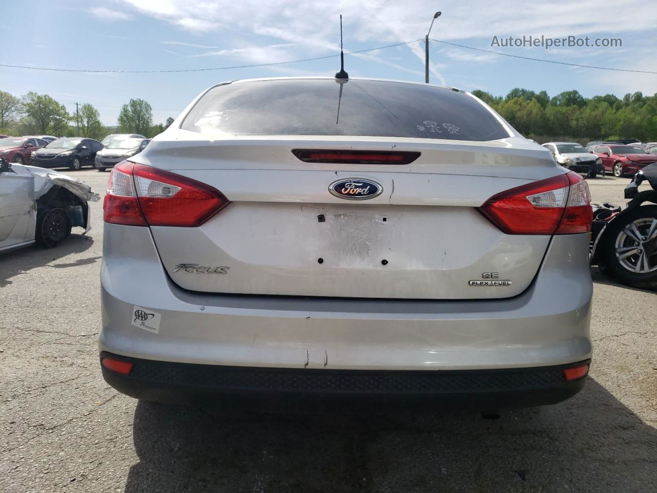 2013 Ford Focus Se Серебряный vin: 1FADP3F20DL308299