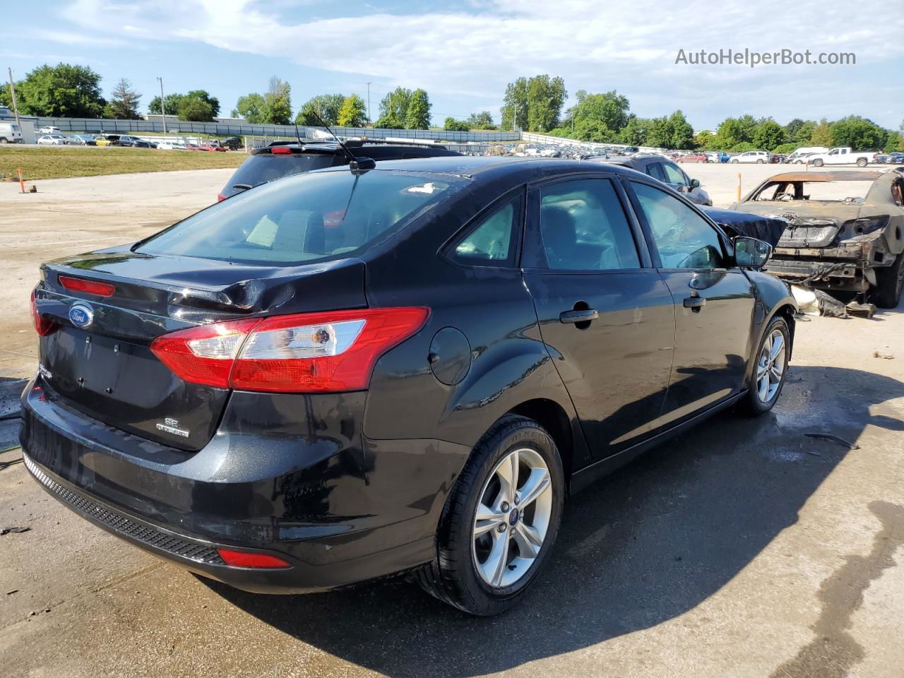 2013 Ford Focus Se Black vin: 1FADP3F20DL319108