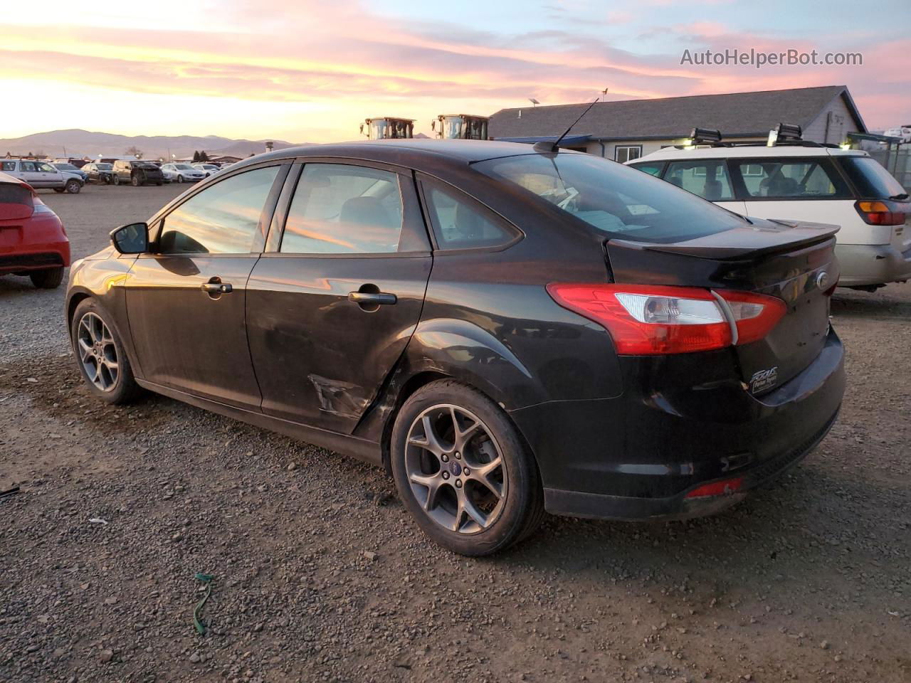 2013 Ford Focus Se Black vin: 1FADP3F20DL322011