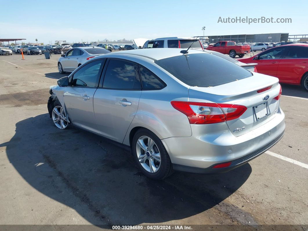 2013 Ford Focus Se Серебряный vin: 1FADP3F20DL325068