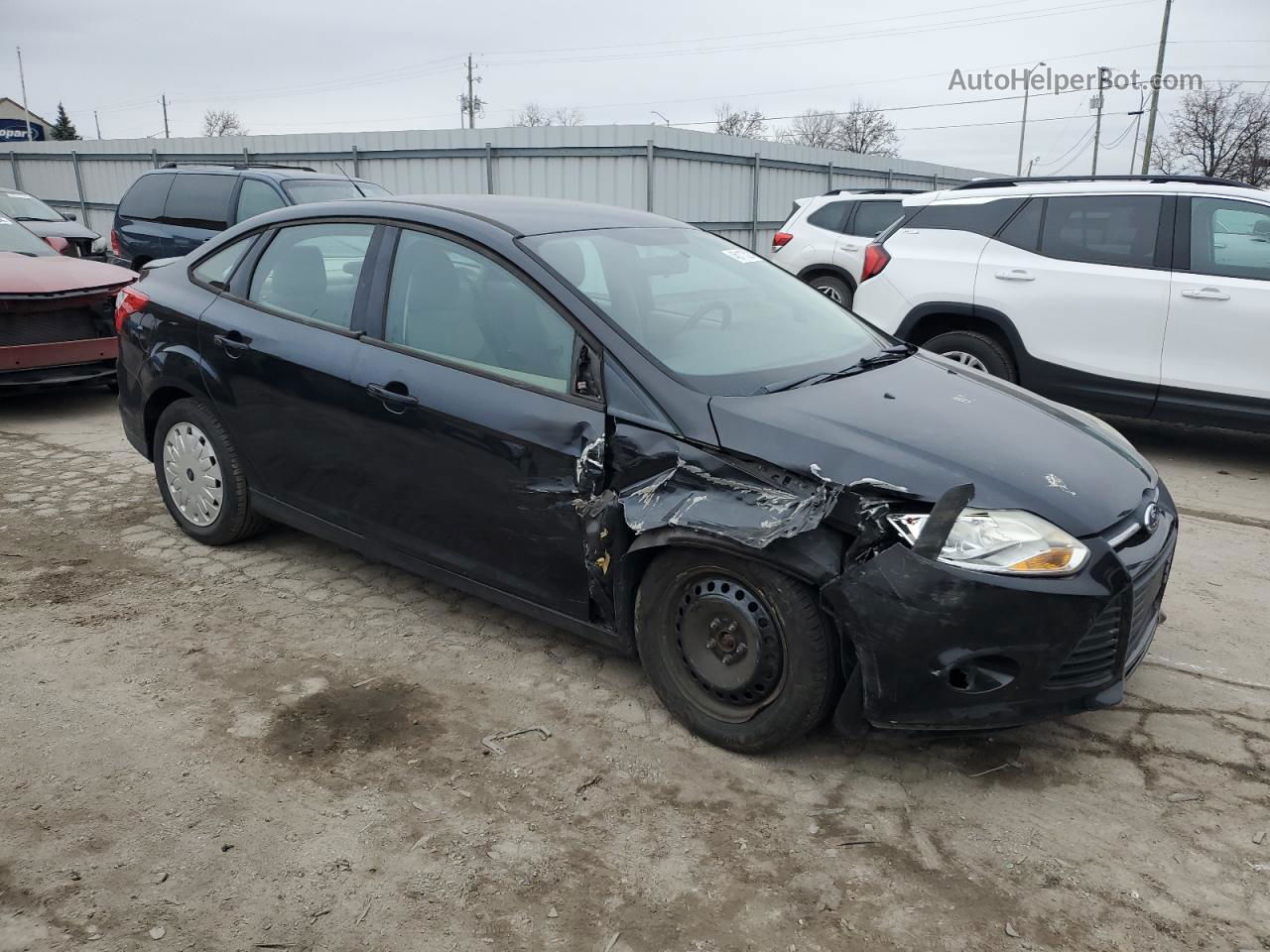 2013 Ford Focus Se Black vin: 1FADP3F20DL327497