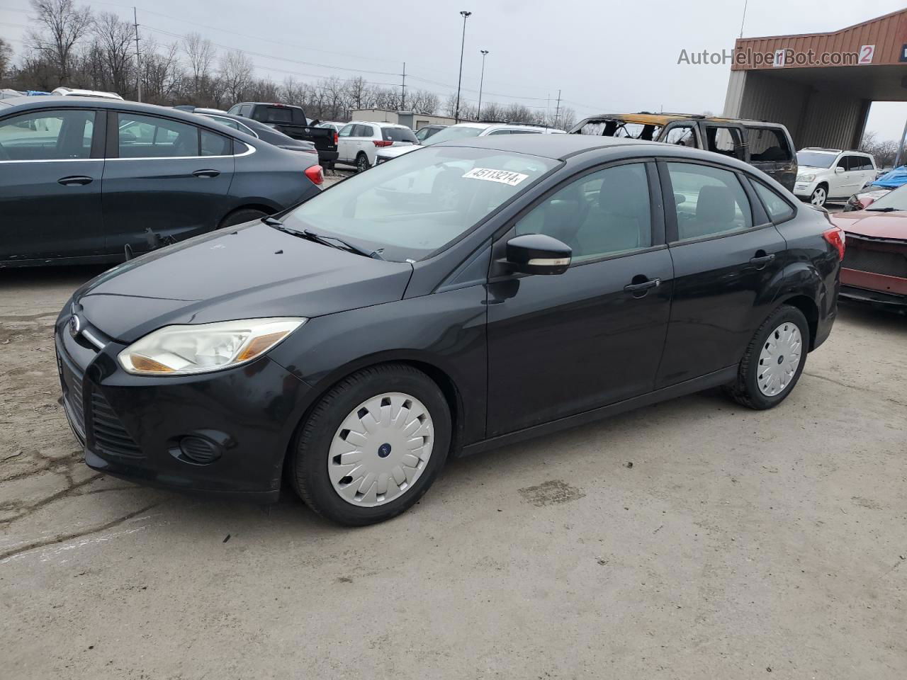 2013 Ford Focus Se Black vin: 1FADP3F20DL327497