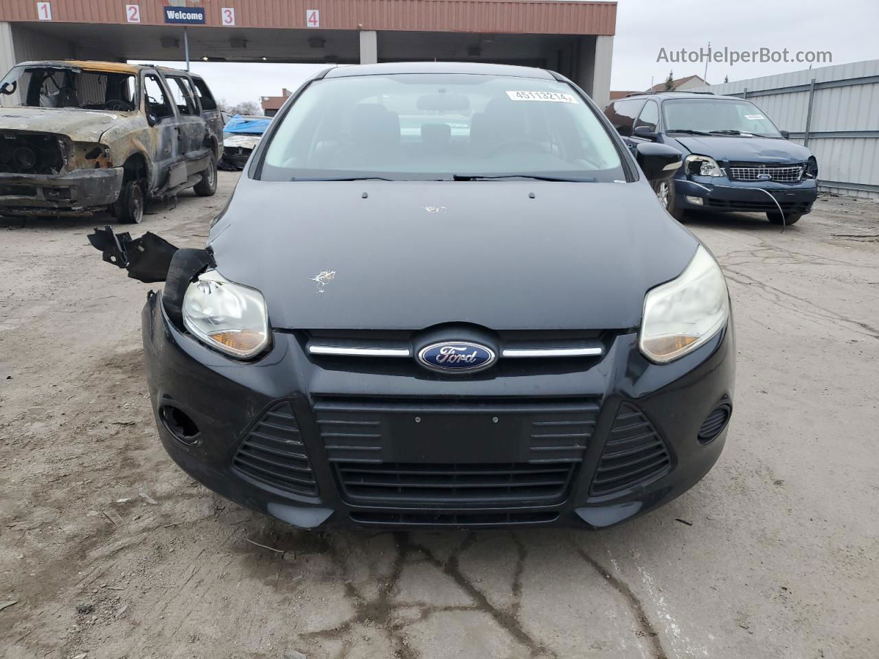 2013 Ford Focus Se Black vin: 1FADP3F20DL327497