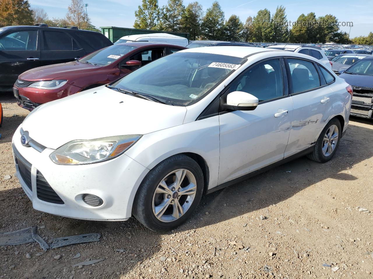 2013 Ford Focus Se White vin: 1FADP3F20DL376246