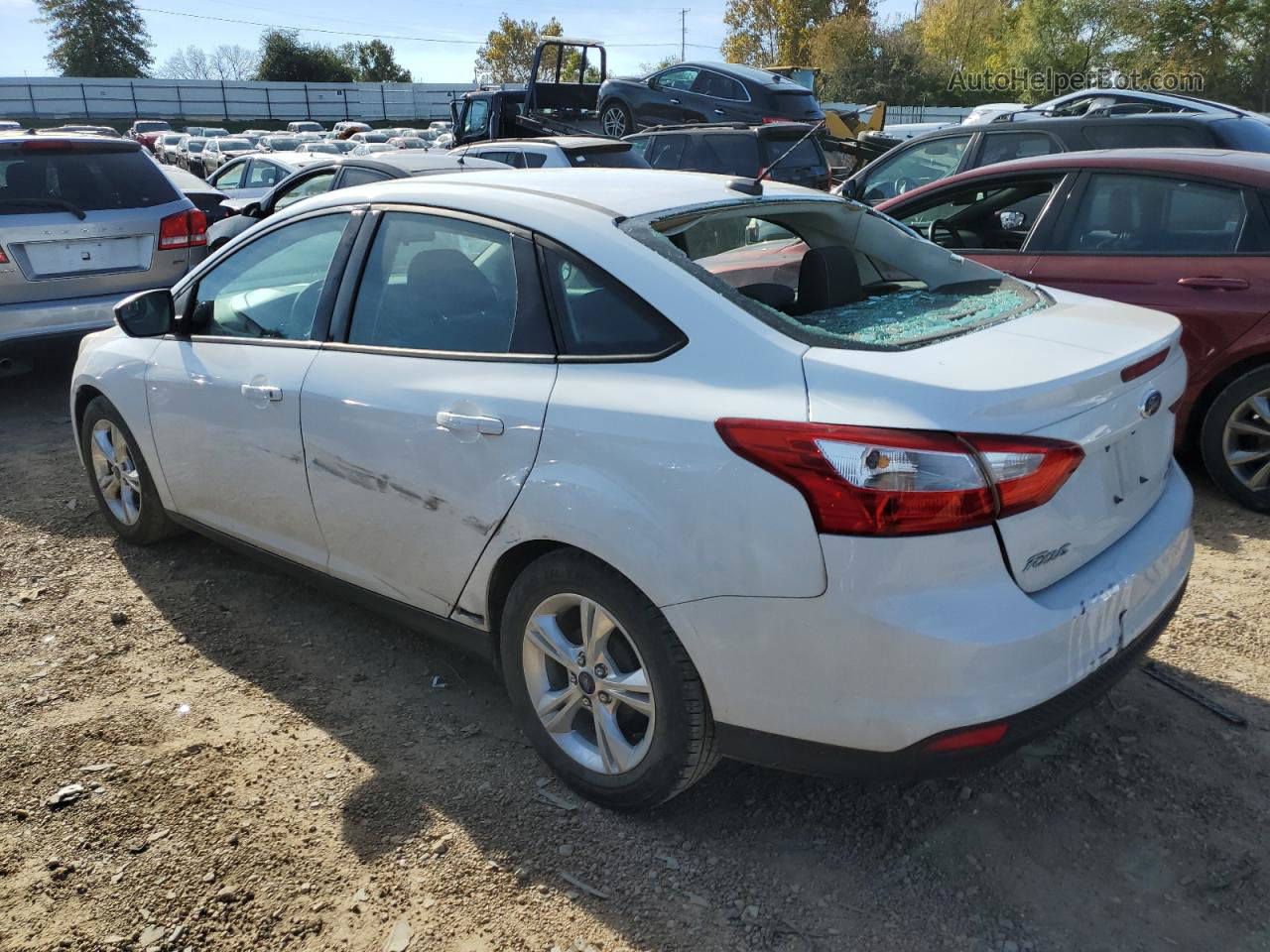 2013 Ford Focus Se White vin: 1FADP3F20DL376246