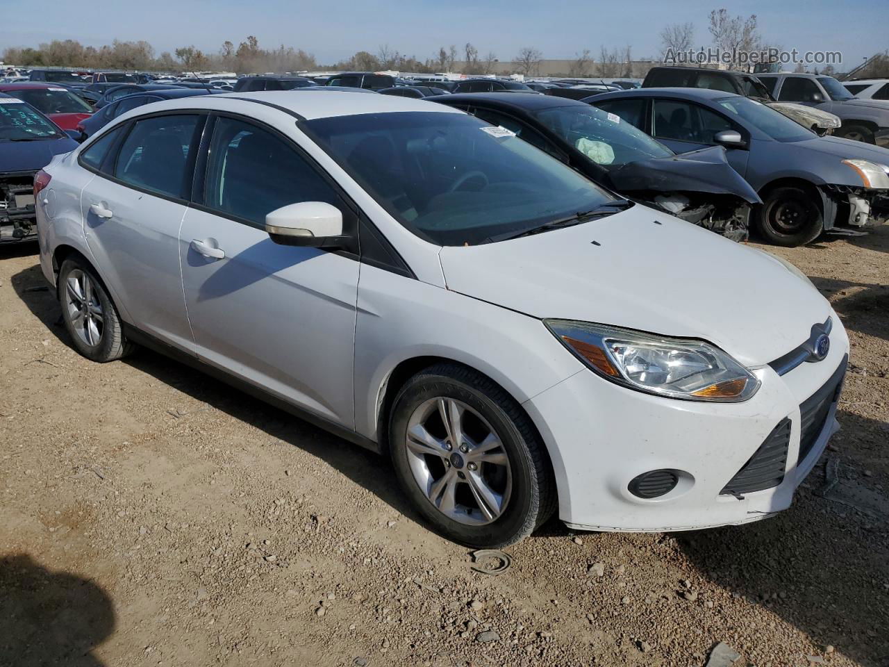 2013 Ford Focus Se White vin: 1FADP3F20DL376246