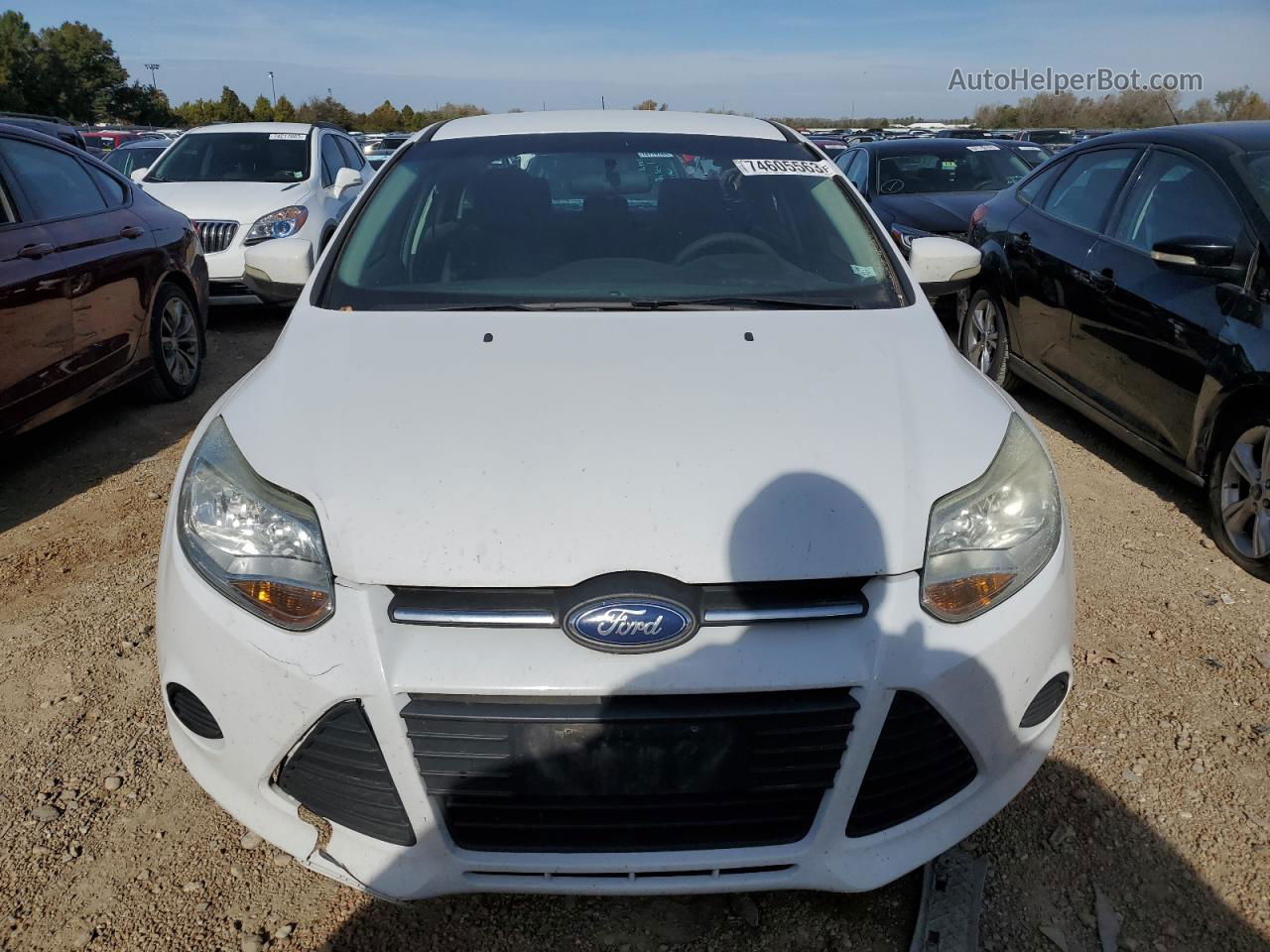 2013 Ford Focus Se White vin: 1FADP3F20DL376246