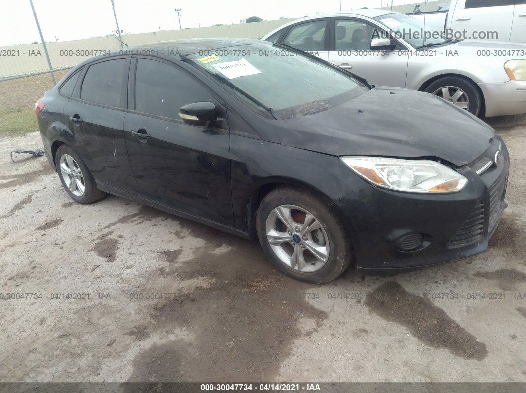 2014 Ford Focus Se Black vin: 1FADP3F20EL143646