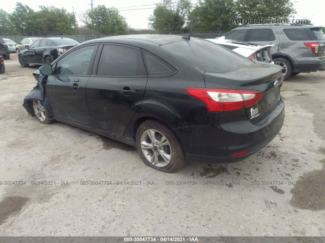 2014 Ford Focus Se Black vin: 1FADP3F20EL143646