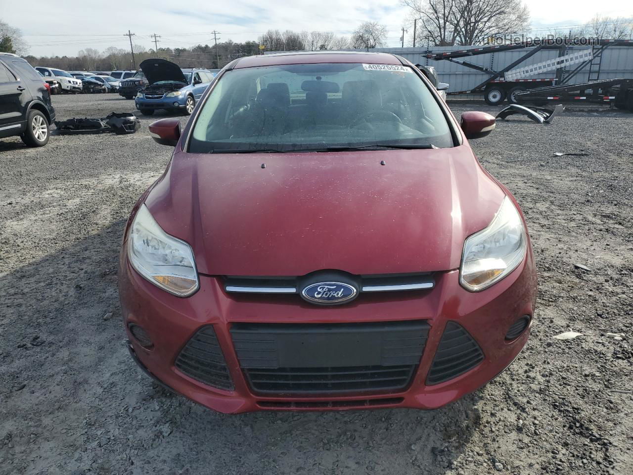 2014 Ford Focus Se Red vin: 1FADP3F20EL164562