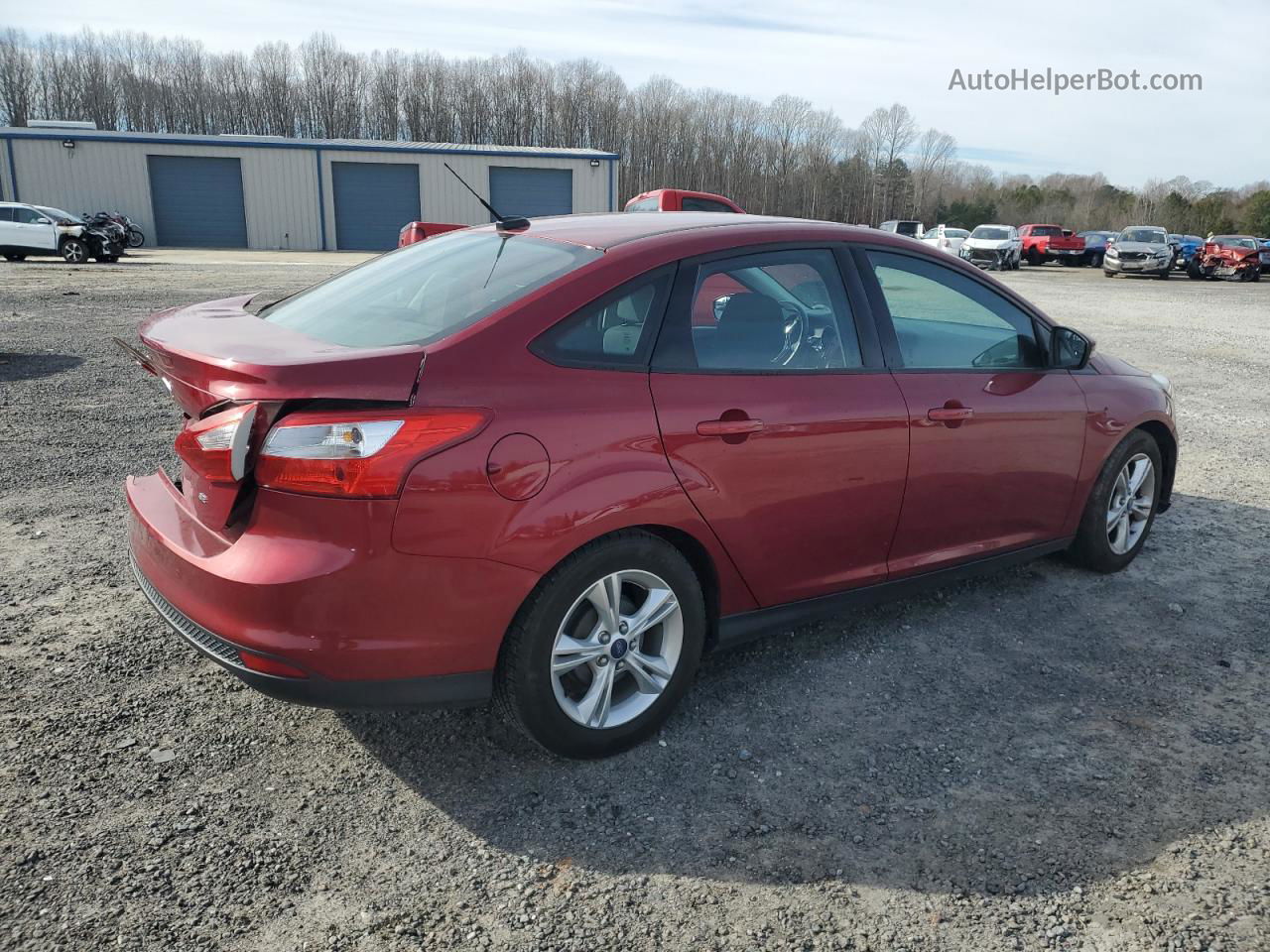 2014 Ford Focus Se Red vin: 1FADP3F20EL164562